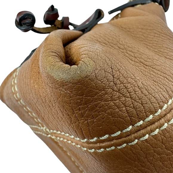 Dooney & Bourke - Tan Leather Mini East West Slouch Shoulder Bag - Picture 14 of 16